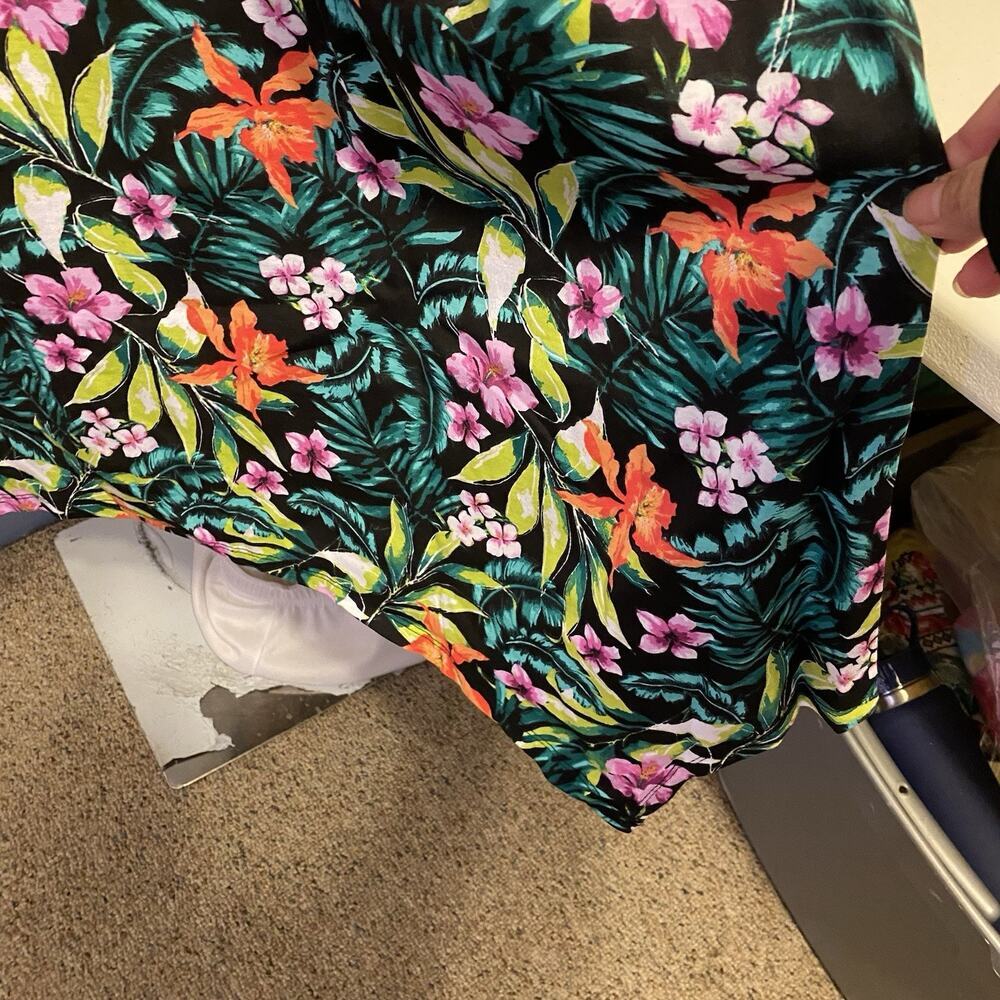 Swimsuits For All Sun/Tank Dress Tropical Floral Summer Beach Vacation 18/20 New - Picture 9 of 9